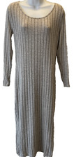 Shein Curve Size OXL Oatmeal long sleeve Soft ribbed Dress