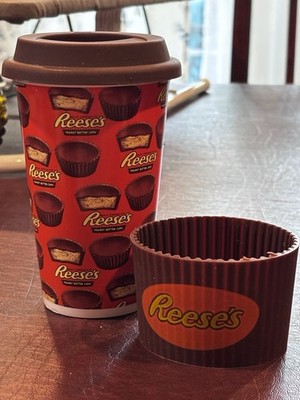 Reese s Peanut Butter Cup Coffee Mug with Silicone Lid & Insulation Ring Galerie
