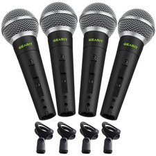 Dynamic Cardioid Vocal Stage Microphone with On/Off Switch and Mic Clip Cabl...