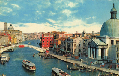 Postcard Italy Venice Bridge of the Scalzi