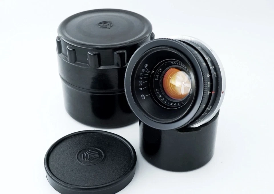 Vintage JUPITER-12 2,8/35mm wide-angle Rangefinder Lens Contax RF Soviet Biogon - Image 2 of 4