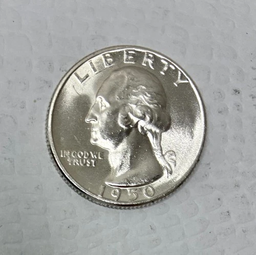 1950-S Silver Washington Quarter, Brilliant Uncirculated