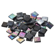 100pcs Mosaic Tiles, Micro Glass Tiny Mini Mosaic Tile DIY Hobbies Blue Yellow