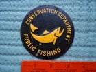 vintage new york conservation department public fishing tin sign