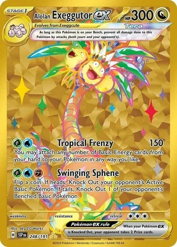 Lightly Played Alolan Exeggutor ex - 248/191 - Hyper Rare Pokemon Surging Sparks
