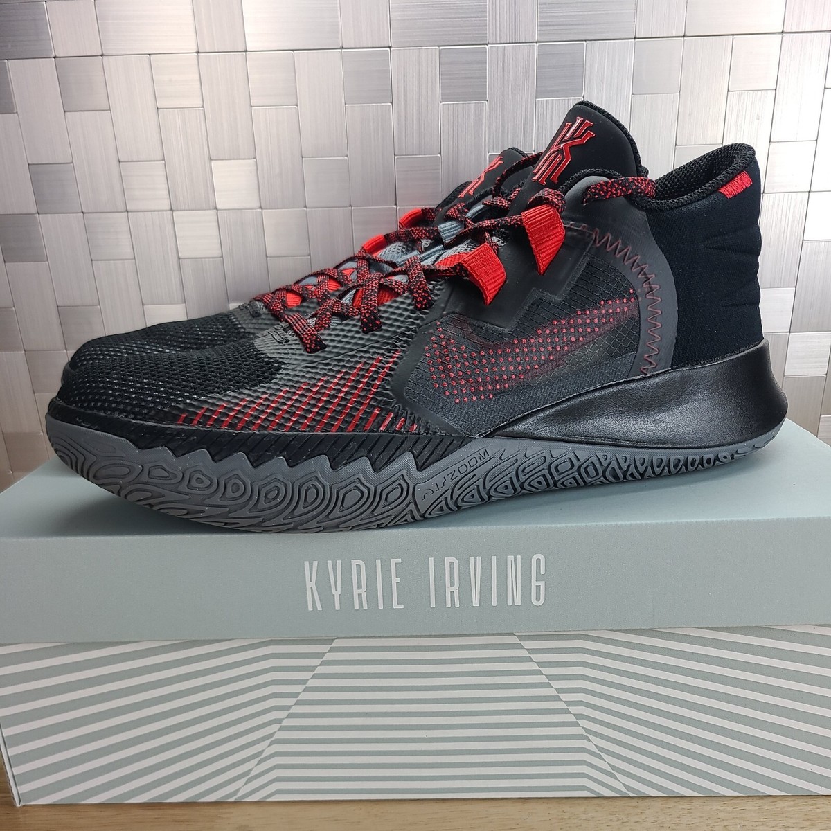 Nike Kyrie Flytrap 5 “Bred” Black Basketball Shoes CZ4100-003 Mens