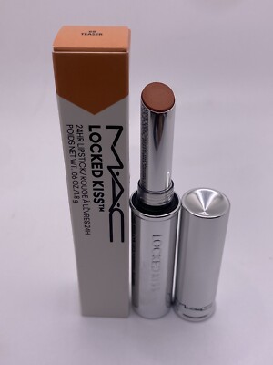 MAC LOCKED KISS 24 Hour Lipstick #68 TEASER Light Warm Nude | eBay