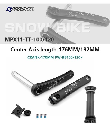 Snow Bike Fatbike Crankset 176/192 Mm Crank Arm with Bottom Bracket - Picture 12 of 21