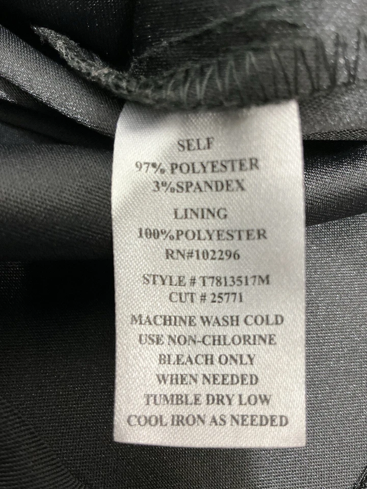 Girls Junior Connected Apparel Black Sleeveless High Waist V Neck Dress 4 - Image 4 of 4