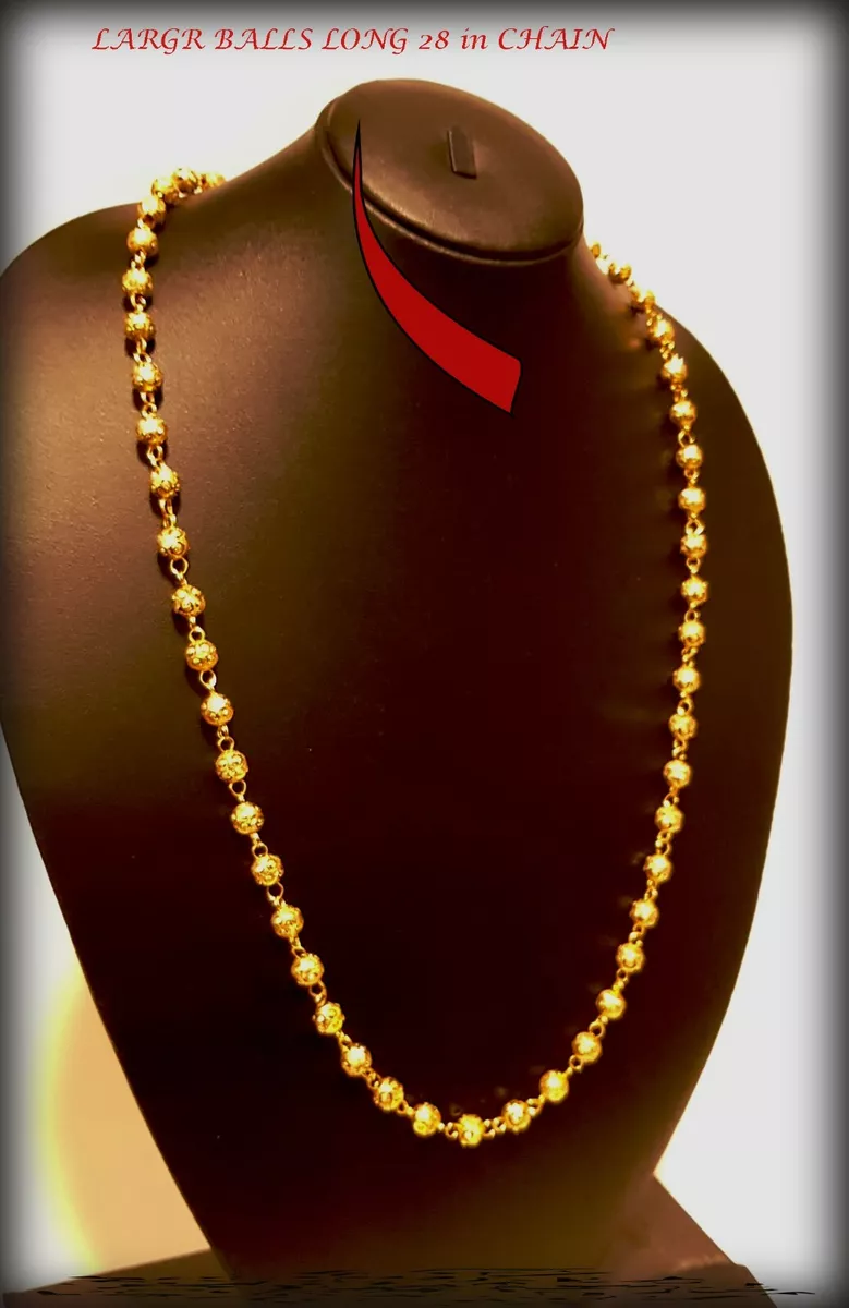Gold beads sale necklace with price