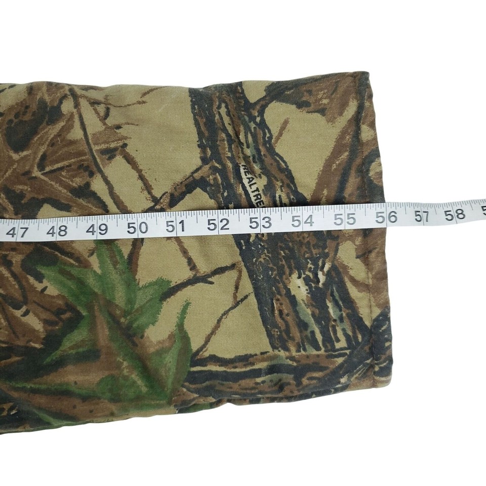 Duxbak Men Size 34x28 Med Camo Bib Overalls Hunting Insulated Real Tree