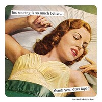 Anne Taintor Square Refrigerator Magnet, His Snoring, New, Free Shipping on sale Anne Taintor Square Refrigerator Magnet, His Snoring, New, Free Shipping on sale