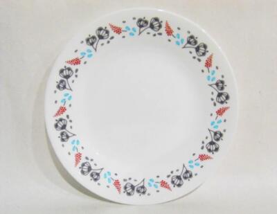   Corelle NORDIC BLOOM Appetizer PLATE Bread Dessert Ansa Floral Rasberry Teal