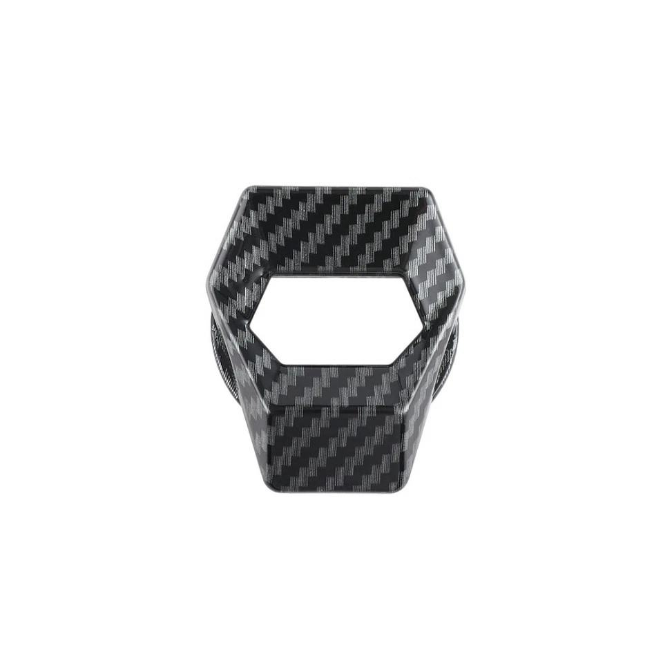 Черная наклейка на крышку переключателя кнопки запуска и остановки двигателя автомобиля - Изображение 3 из 4