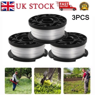 For Black And Decker Strimmer Spool & Line A6481 X 3 For Reflex Strimmer Trimmer