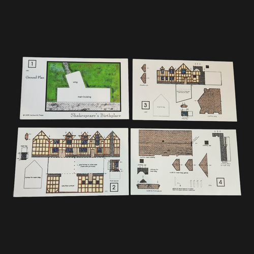 Juego de 2 kits de modelos de papel Oxford Shakespeare's Globe Playhouse y lugar de nacimiento - Imagen 4 de 7