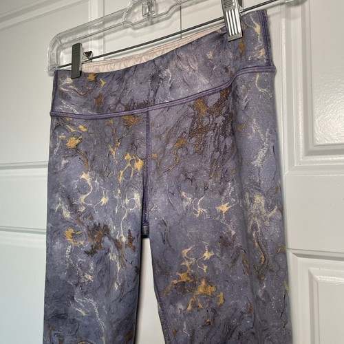 athleta girls leggings size X-Large 14 high Rise printed chit chat tight - Picture 2 of 8