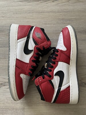 Air Jordan 1 High Og Origin Story GS Spider-Man 6.5 575441-602 | eBay