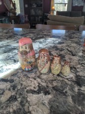 Vintage Russian Nesting Doll 4 Piece, Matryoshka, nativity