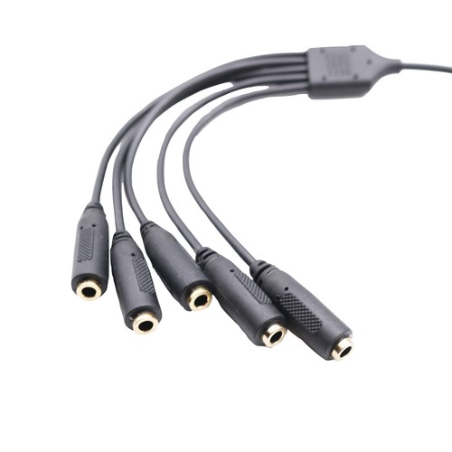 1x 3.5mm TRS 3 Pole Male to 3 /4/5 Way Female Audio Earphone Headset Cable 30cm - Picture 2 of 16