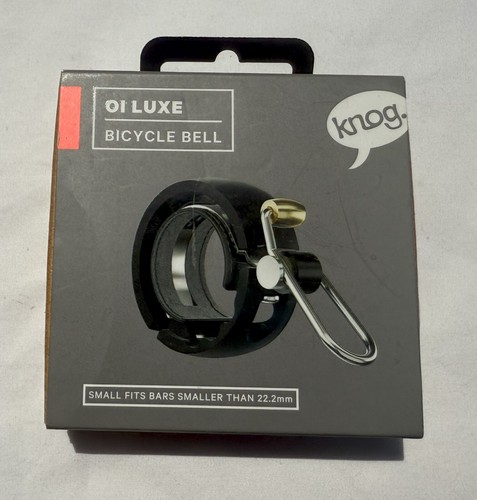 Knog Oi Luxe Fahrradklingel, Größe Small, Farbe schwarz, extrem wenig benutzt, 10/10