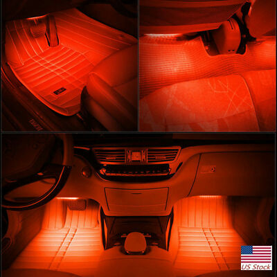 LED Car Interior Lights - Color-Changing RGB Strip Lights With Remote Control