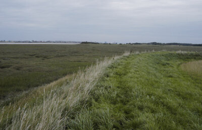 Foto 6x4 Deich bei Hay Nook Fleetwood Blick nach Norden von Hay Nook Richtung c2008