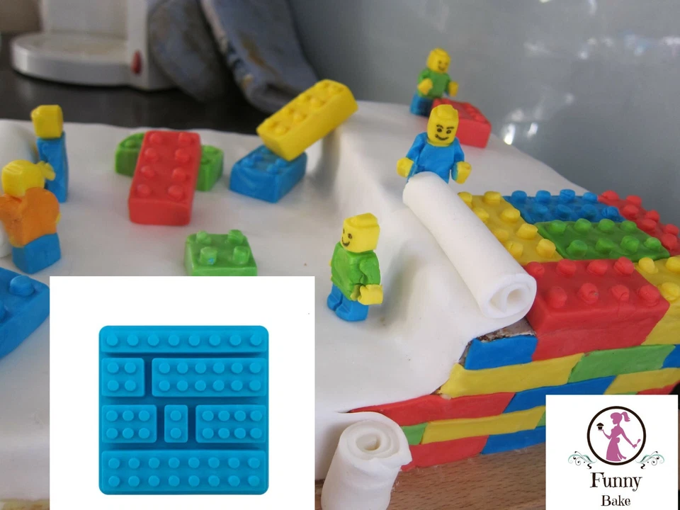 Silikonform Lego Stein Eiswürfelform Schokoladenform Geburtstag XXL Angebot - Bild 2 von 4