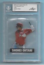 2018 Leaf Originals Metal 48 Pre Production Proof Clear 1/1 Shohei Ohtani Rookie