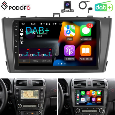 DAB+ Für Toyota Avensis T27 2008-2015 9'' Android 15 Autoradio GPS Carplay 2+64GB