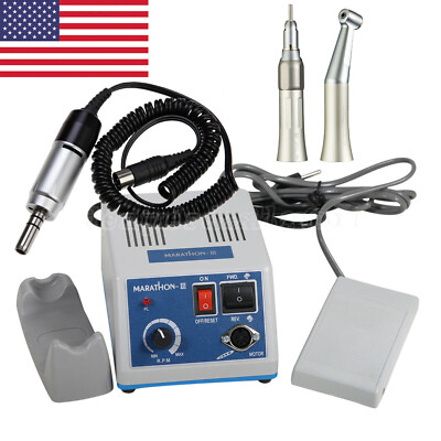 Dental Lab Marathon-III Electric Micromotor /Contra Angle/Straight Handpiece OR