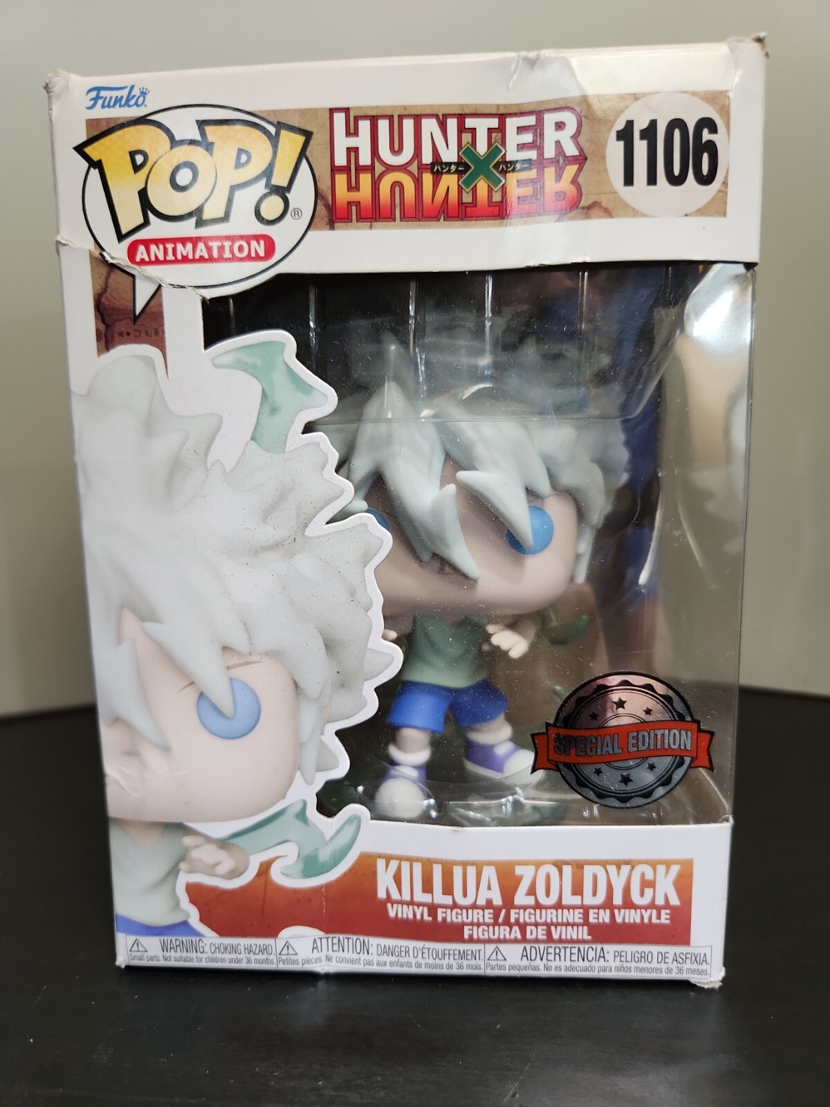 Funko Pop! Figura De Vinilo Exclusiva Hunter X Hunter Killua Zoldyck #1106 (Usada)