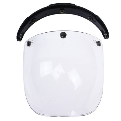 3-Snap Bubble Wind Shield Visor For Biltwell Gringo&Bonanza Motorcycle A5M9