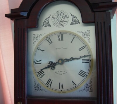 Westminster Chime Clock - Daniel Dakota Tempus Fugit Dark Cherry