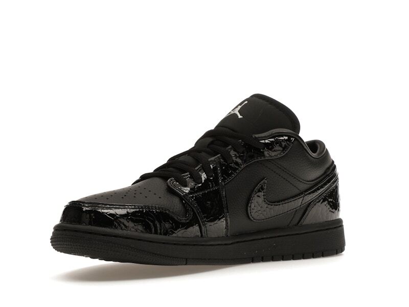 Air Jordan 1 SE Low Black Croc W - Hj7743-010 - HJ7743-010 New