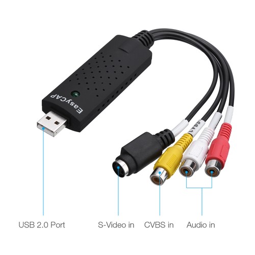 USB 2.0 Audio Video VHS to DVD VCR PC Converter Adapter Digital Capture Card Lot - Picture 4 of 10