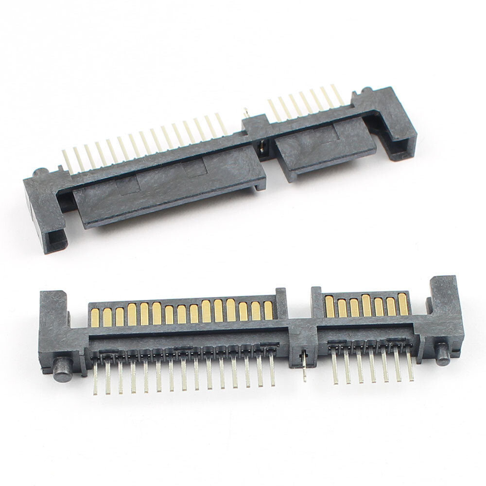 10Pcs Sata 7+15 22 Pin Straight Male Interface Socket Connector