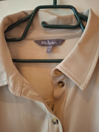 Kunstlederjacke beige Gr. 56/58 Ulla Popken gebraucht - Bild 3 von 7