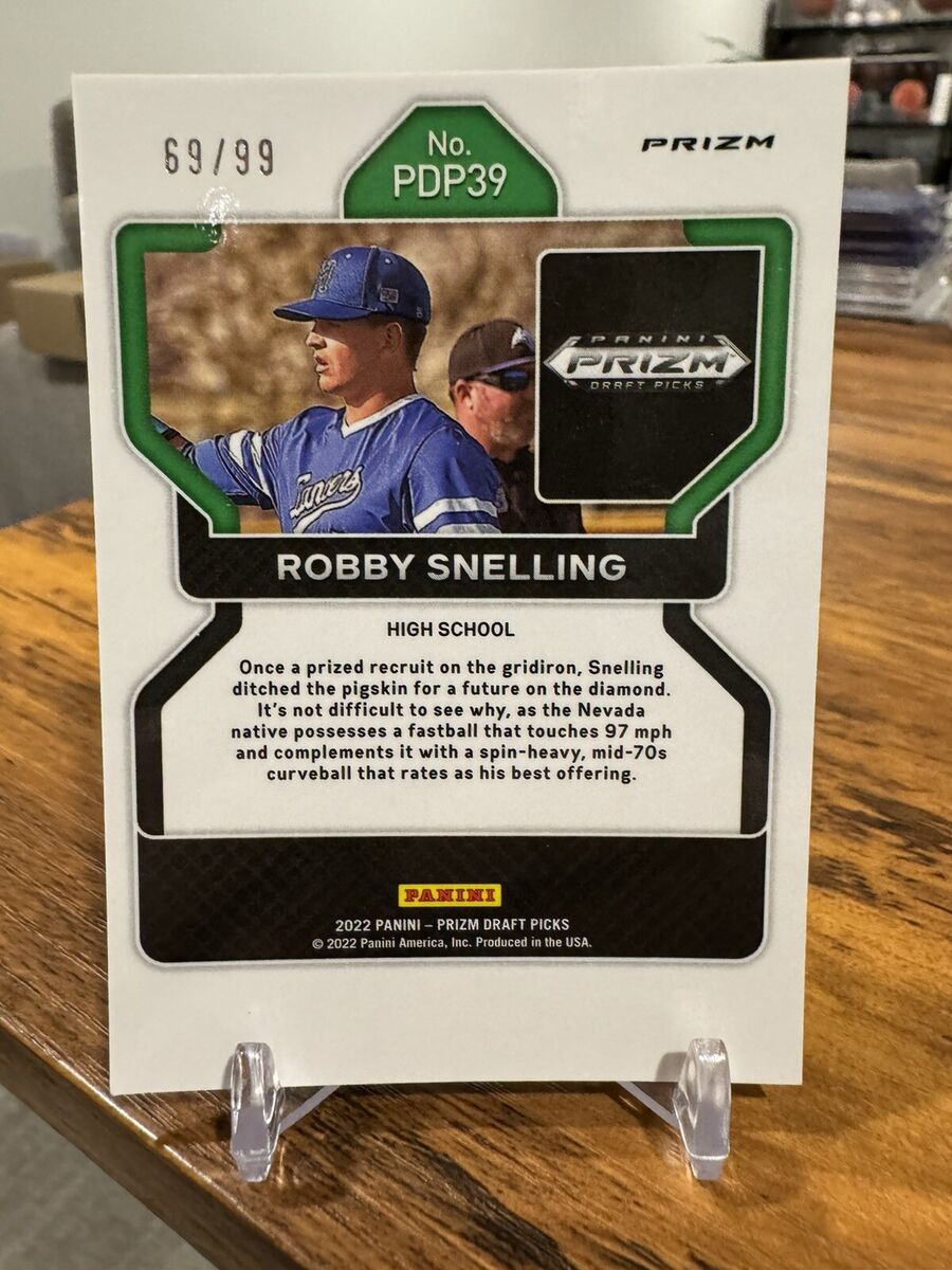 2022 Prizm Draft Picks Robby Snelling Tiger Prizm #/99 2022 Prizm Draft Picks Robby Snelling Tiger Prizm #/99
