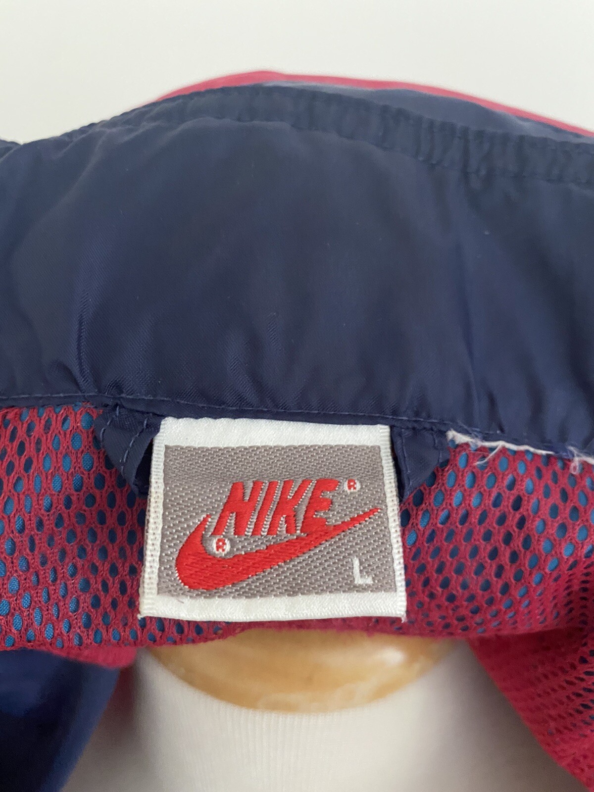 Vintage 90s Nike Windbreaker Full Zip Jacket Men's Sz L  Swoosh Pockets