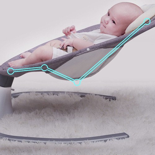 Bluetooth Electric Baby Swing Infant Music Cradle Bouncer Rocker Chair Seat Gift - Picture 14 of 19