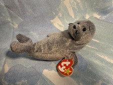 Ty Beanie Baby 7 inch SLIPPERY the SEAL Toy RETIRED 1999