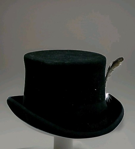 Vintage king ice Hälfte Tuba Ala Abgewinkelt Western Filz 100% Wolle Aus Hand L - Bild 2 von 8