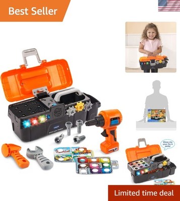 Toddler-Friendly Vtech Drill and Learn Toolbox - Fun & Educational Playtime Tool