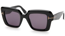 NEW TOM FORD TF 1157 Esme ECO 01A Black Sungl...