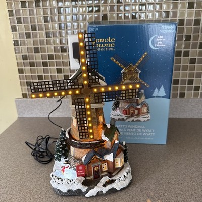 Carole Towne Collection 2019 Wyatt s Windmill Motion Lights Christmas Village