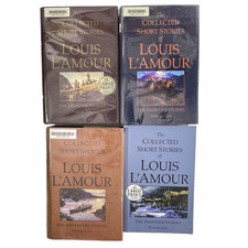 Louis L'Amour Collected Short Stories 4 Book Lot Large Print Mixed HC TPB