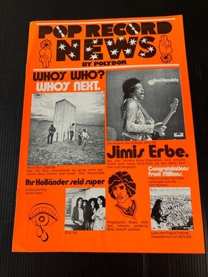 POLYDOR Pop Record News PROMOTION-Magazin des Plattenlabels von 1971