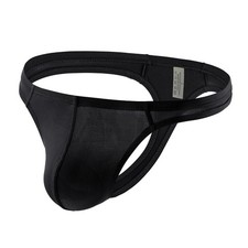 DTODWW Men's Underwear G-String Thongs Mini T-back Boxer Briefs Medium, Black