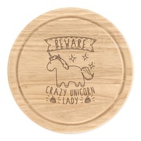 Beware VerrüCkte Einhorn Damen Rund Zerkleinern KäSebrett Lustig